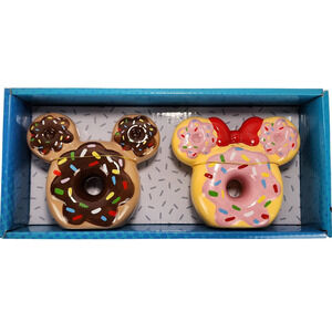 Disney Mickey and Minnie Donut Sprinkles Salt and Pepper Shakers